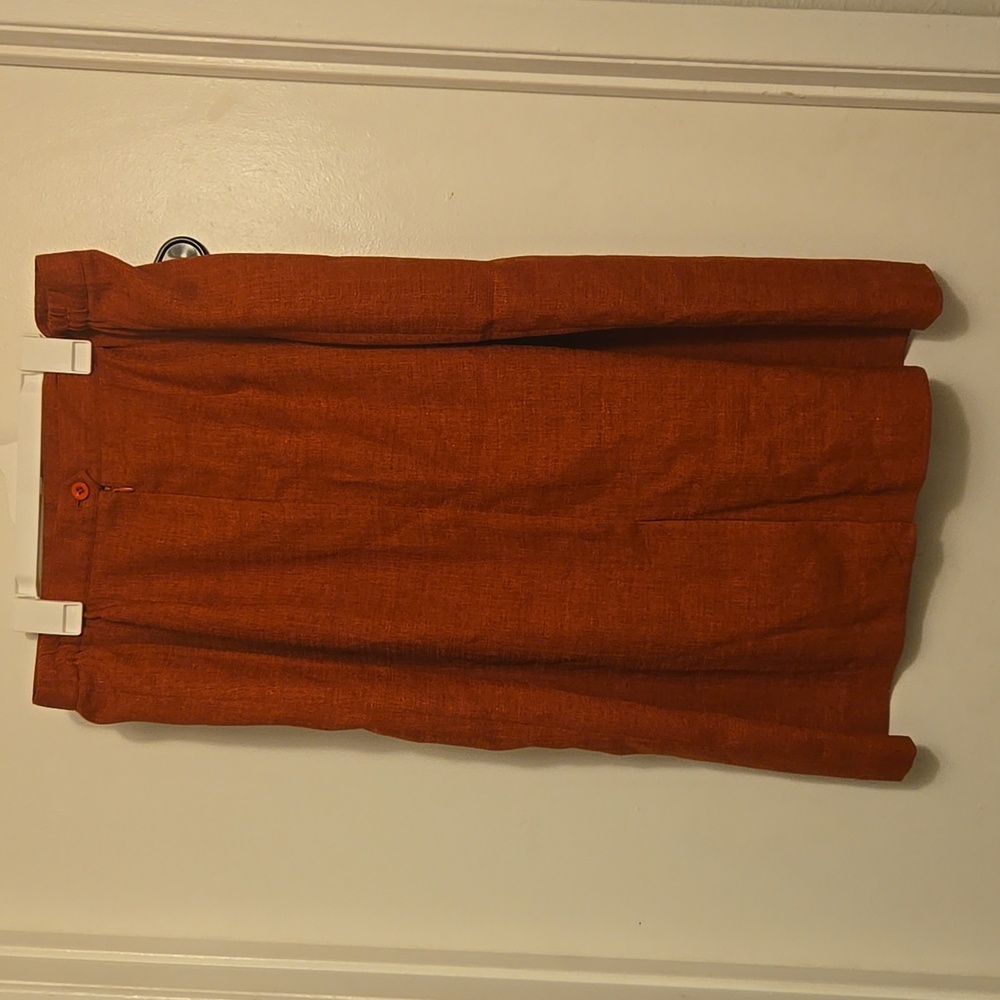 Orange Midi Skirt